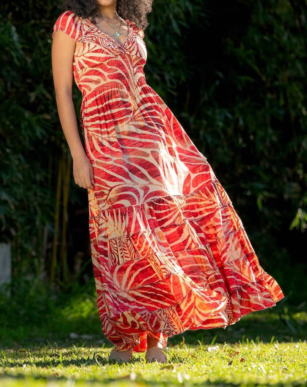 NEW CIENNA women's heba rosa dress in red
